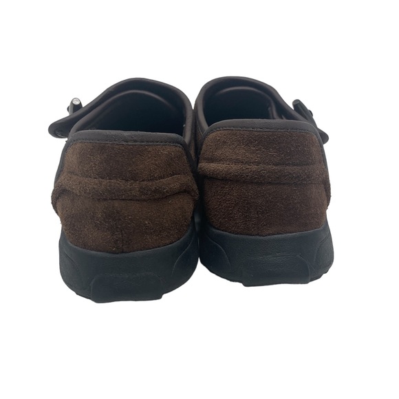 Lands’ End Brown Suede Slip-On Comfort Loafers Shoes Size 8.5 - Picture 7 of 11